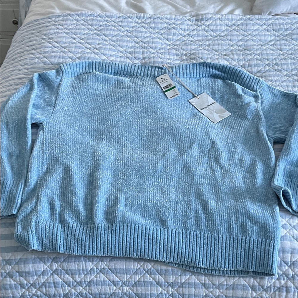 Tommy Bahama Sky Blue Crew Neck Sweater